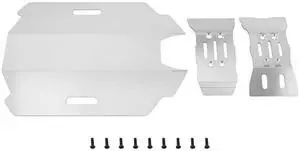 eMagTech 1Set Stainless Steel Front Rear Chassis Armor Protection Plate Compatible with Arrma 1/14 Mojave GROM eMagTech 1Set Stainless Steel Front Rear Chassis Armor Protection Plate Compatible with Arrma 1/14 Mojave GROM
