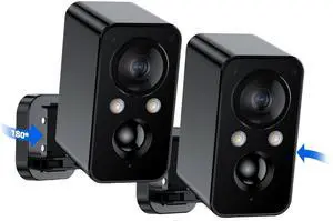 BECAMSO 2Packs Security Cameras Wireless Outdoor: 180 Horizontal Cameras for Home Security Battery WiFi Cameras Outside Surveillance Camera CCTV Camera System with Color Night Vision Motion Sen BECAMSO 2Packs Security Cameras Wireless Outdoor: 180 Horizontal Cameras for Home Security Battery WiFi Cameras Outside Surveillance Camera CCTV Camera System with Color Night Vision Motion Sen