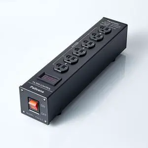AC Power Filter Power Conditioner with Display, 4 Ways Power Socket, Black AC Power Filter Power Conditioner with Display, 4 Ways Power Socket, Black