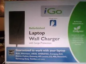 iGo Green Laptop Travel Charger with Surge Protection + USB Charging Port iGo Green Laptop Travel Charger with Surge Protection + USB Charging Port