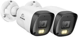 SANNCE 2K 3MP Super HD PoE Bullet Security Camera - Clear Full Color Night Vision, Human and Vehicle Detection, IP67 Weatherproof, IP Surveillance Camera with 2 Warm Lights for Indoor Outdoor(2 Pack) SANNCE 2K 3MP Super HD PoE Bullet Security Camera - Clear Full Color Night Vision, Human and Vehicle Detection, IP67 Weatherproof, IP Surveillance Camera with 2 Warm Lights for Indoor Outdoor(2 Pack)