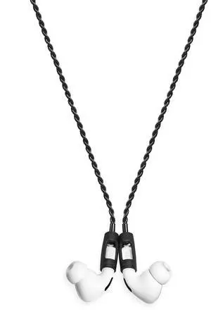 Tapper Hematite Black Plated Rope Chain for AirPods & AirPods Pro Tapper Hematite Black Plated Rope Chain for AirPods & AirPods Pro