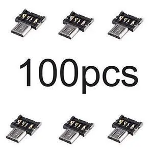 chenyang 100 Pack Micro USB OTG Adapter Micro USB Male to USB 2.0 Female Ultra Mini Size Connector Adapter chenyang 100 Pack Micro USB OTG Adapter Micro USB Male to USB 2.0 Female Ultra Mini Size Connector Adapter