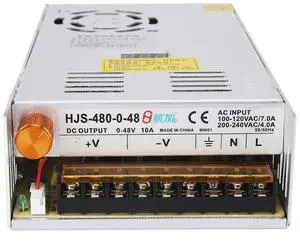 Adjustable DC Power Voltage Converter AC 110V-220V to DC 0-48V 10A Module Switching Power Supply Digital Display 480W Voltage Regulator Transformer Built in Cooling Fan Adjustable DC Power Voltage Converter AC 110V-220V to DC 0-48V 10A Module Switching Power Supply Digital Display 480W Voltage Regulator Transformer Built in Cooling Fan