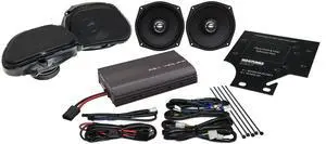 Hogtunes REV 450 RGU KIT-AA with 200 Watts RMS 4 Channel Amplifier, 5"x7" Front & 5.25" Rear Speakers (4 Pack), Fits 1998-2013 Harley-Davidson Road Glide Models Hogtunes REV 450 RGU KIT-AA with 200 Watts RMS 4 Channel Amplifier, 5"x7" Front & 5.25" Rear Speakers (4 Pack), Fits 1998-2013 Harley-Davidson Road Glide Models