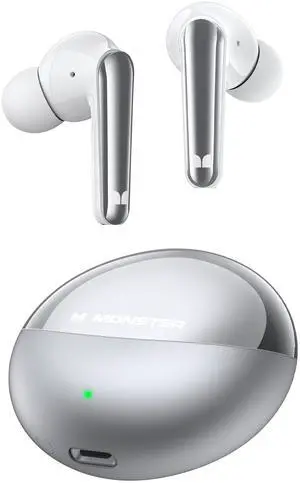 Monster N-Lite 203 AirLinks Wireless Earbuds Bluetooth 5.3 Headphones HiFi Stereo, Wireless Earphones with IPX6 Waterproof, 30H Playback, Type-C Charging, HD Clear Call, Touch Control in Monster N-Lite 203 AirLinks Wireless Earbuds Bluetooth 5.3 Headphones HiFi Stereo, Wireless Earphones with IPX6 Waterproof, 30H Playback, Type-C Charging, HD Clear Call, Touch Control in