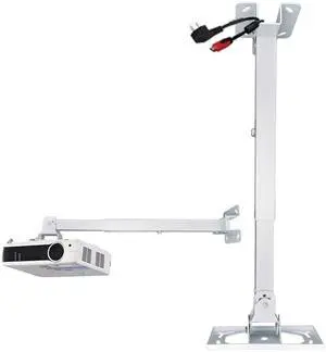 Deselen Projector Ceiling and Wall Mount, Easy Installation Versatile Mount, Universal Max 20 kg, White Deselen Projector Ceiling and Wall Mount, Easy Installation Versatile Mount, Universal Max 20 kg, White