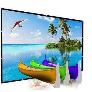 200 Inch Portable Projector Screen Outdoor, YF2009SZ 16:9 Foldable HD Large Thick Canvas Movie Screen for Home Theater Office Presentation Outside Camping Party 200 Inch Portable Projector Screen Outdoor, YF2009SZ 16:9 Foldable HD Large Thick Canvas Movie Screen for Home Theater Office Presentation Outside Camping Party