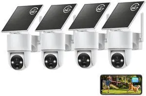 Tical Solar Security Cameras Wireless Outdoor, 4MP Outdoor Camera Wireless, Solar Powered, 24/7 Continuous Recording, 360 Color Night Vision, AI Human Detection, 2-Way Audio, 2.4GHz, Whi Tical Solar Security Cameras Wireless Outdoor, 4MP Outdoor Camera Wireless, Solar Powered, 24/7 Continuous Recording, 360 Color Night Vision, AI Human Detection, 2-Way Audio, 2.4GHz, Whi
