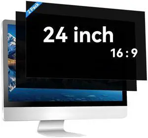 MOSISO 2 Pack 24 inch Computer Privacy Screen for 16:9 Aspect Ratio Monitor, Double Sided Anti-Glare Eye Protection Blue Light Blocking Screen Protector, Removable Anti-Scratch Privacy Filter MOSISO 2 Pack 24 inch Computer Privacy Screen for 16:9 Aspect Ratio Monitor, Double Sided Anti-Glare Eye Protection Blue Light Blocking Screen Protector, Removable Anti-Scratch Privacy Filter