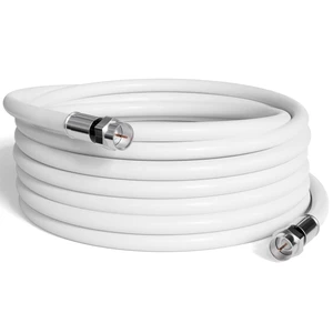 THE CIMPLE CO - RG6 Coaxial Cable 150 FT - RG6 Coax Cable for TVs, Antennas, Internet, CATV, Audio/Video - Dual Shielded Indoor/Outdoor Coax Wire 150 Feet (45 Meters), White THE CIMPLE CO - RG6 Coaxial Cable 150 FT - RG6 Coax Cable for TVs, Antennas, Internet, CATV, Audio/Video - Dual Shielded Indoor/Outdoor Coax Wire 150 Feet (45 Meters), White