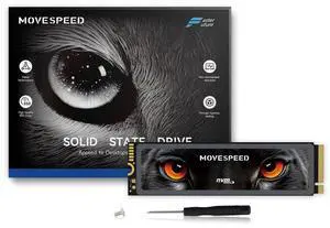 MOVE SPEED HB7450 512GB SSD for PS5 with Heatsink, PCIe 4.0 NVMe M.2 Internal Solid State Drive - Up to 7450MB/s, 3D NAND Storage Expansion Compatible with PS5, Desktops and Laptops MOVE SPEED HB7450 512GB SSD for PS5 with Heatsink, PCIe 4.0 NVMe M.2 Internal Solid State Drive - Up to 7450MB/s, 3D NAND Storage Expansion Compatible with PS5, Desktops and Laptops