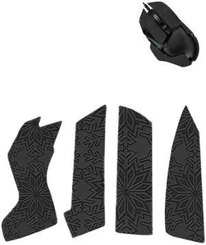 WUNIAK Anti-Slip Grip Tape for Logitech G502 Wired/Wireless Mouse,Ultra-Thin Sweat-Absorbing Mouse Skin Sticker Set,Washable Reusable Non-Slip Grip for Esports Gaming Control,Black Snowf WUNIAK Anti-Slip Grip Tape for Logitech G502 Wired/Wireless Mouse,Ultra-Thin Sweat-Absorbing Mouse Skin Sticker Set,Washable Reusable Non-Slip Grip for Esports Gaming Control,Black Snowf