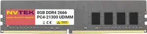NVTEK 8GB (1X8GB) DDR4 2666MHz PC4-21300 UDIMM 1Rx8 1.2V CL19 288-PIN Non-ECC Unbuffered Desktop PC Computer Memory NVTEK 8GB (1X8GB) DDR4 2666MHz PC4-21300 UDIMM 1Rx8 1.2V CL19 288-PIN Non-ECC Unbuffered Desktop PC Computer Memory