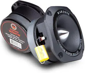 1x Gravity WZ50TW 1500W Heavy Duty Titanium Super Tweeter Loud Speaker 4-Ohms for Car, Van, ATV, Motorcycle, and Competition (Black) 1x Gravity WZ50TW 1500W Heavy Duty Titanium Super Tweeter Loud Speaker 4-Ohms for Car, Van, ATV, Motorcycle, and Competition (Black)