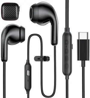 USB C Earbuds for iPhone 17 Pro Max Air 16 15, Wired Conference Headphones Adjustable Sound & Vocal EQs HiFi Stereo Type C Earphones for Samsung Galaxy S25 S26 Ultra S24 Plus S23 S22 S21 Pixel 9 USB C Earbuds for iPhone 17 Pro Max Air 16 15, Wired Conference Headphones Adjustable Sound & Vocal EQs HiFi Stereo Type C Earphones for Samsung Galaxy S25 S26 Ultra S24 Plus S23 S22 S21 Pixel 9