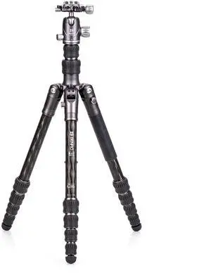 Benro BAT One Series Carbon Fiber Travel Tripod with VX20 Ball Head 65.2 Max Height, Converts to Monopod, 5-Angle Legs, Accessory Mounts for Cameras & Video (FBAT15CVX20) Benro BAT One Series Carbon Fiber Travel Tripod with VX20 Ball Head 65.2 Max Height, Converts to Monopod, 5-Angle Legs, Accessory Mounts for Cameras & Video (FBAT15CVX20)