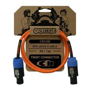 Orange Orange Crush Speaker Cable 3ft/1m Twist Connector CA039 Speaker Cable Orange Orange Crush Speaker Cable 3ft/1m Twist Connector CA039 Speaker Cable