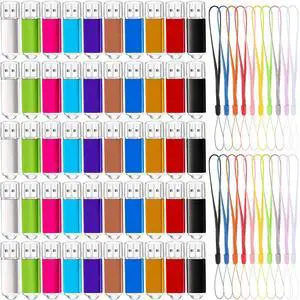 Hoteam 50 Pack 128MB USB 2.0 Flash Drives Bulk with Lanyards Thumb Drive Lid Design USB Stick with LED Indicator Memory Pendrive for Data Storage Backup, 10 Colors Hoteam 50 Pack 128MB USB 2.0 Flash Drives Bulk with Lanyards Thumb Drive Lid Design USB Stick with LED Indicator Memory Pendrive for Data Storage Backup, 10 Colors