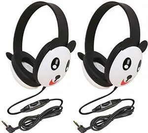 Califone 2810-PA Panda Motif Listening First Stereo Headphone (Pack of 2), Adjustable Headband Comfortable for Extended wear, Specifically Sized for Young Children Califone 2810-PA Panda Motif Listening First Stereo Headphone (Pack of 2), Adjustable Headband Comfortable for Extended wear, Specifically Sized for Young Children