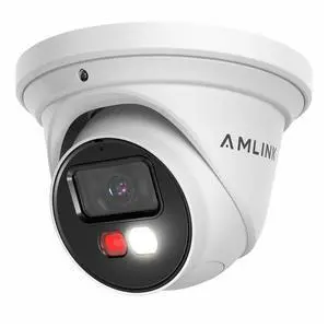 AMLINK 5MP Security AI IP PoE Camera, Night Color 100ft, Human/Vehicle Detection, NDAA Compliant, Indoor Outdoor Surveillance Turret, 2-Way Audio, Support 256GB MicroSD, Deterrent, 20fps AL5M-T5171EW AMLINK 5MP Security AI IP PoE Camera, Night Color 100ft, Human/Vehicle Detection, NDAA Compliant, Indoor Outdoor Surveillance Turret, 2-Way Audio, Support 256GB MicroSD, Deterrent, 20fps AL5M-T5171EW