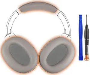 SOULWIT Replacement Kit for Sony WH-1000XM2 (WH1000XM2) & MDR-1000X (MDR1000X) Headphones, Ear Pads Cushions + Headband Replacement Headstrap Pad Repair Part - Gold SOULWIT Replacement Kit for Sony WH-1000XM2 (WH1000XM2) & MDR-1000X (MDR1000X) Headphones, Ear Pads Cushions + Headband Replacement Headstrap Pad Repair Part - Gold