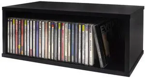 YSUFAGNR 1 Set Wooden CD Storage Rack Holder Shelf Display Racks Organizer Shelf for CDs (Black) YSUFAGNR 1 Set Wooden CD Storage Rack Holder Shelf Display Racks Organizer Shelf for CDs (Black)