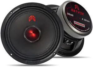 GRTSKY MX80E2 Loudspeaker 8 Inch Midrange 640 Watts 4 Ohms Red Bullet, Premium Quality Audio Door Speakers for Car or Truck Stereo Sound System, Black (2 Speakers) GRTSKY MX80E2 Loudspeaker 8 Inch Midrange 640 Watts 4 Ohms Red Bullet, Premium Quality Audio Door Speakers for Car or Truck Stereo Sound System, Black (2 Speakers)