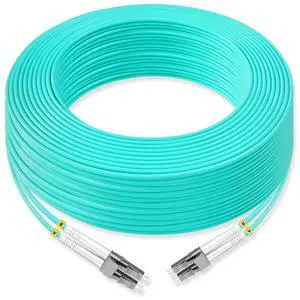 Lebrudos 1Pcs 30 Meter Multi-Mode Fiber Optic Patch Cord LC UPC to LC UPC Duplex, Fiber Cable Jumper OM3 50/125m, 850nm/1300nm LSZH 3.0mm Lebrudos 1Pcs 30 Meter Multi-Mode Fiber Optic Patch Cord LC UPC to LC UPC Duplex, Fiber Cable Jumper OM3 50/125m, 850nm/1300nm LSZH 3.0mm