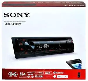 Sony MEX-N4300BT Built-in Dual Bluetooth Voice Command CD/MP3 AM/FM Radio Front USB AUX Pandora Spotify iHeartRadio iPod/iPhone Siri and Android Controls Car Stereo Receiver Sony MEX-N4300BT Built-in Dual Bluetooth Voice Command CD/MP3 AM/FM Radio Front USB AUX Pandora Spotify iHeartRadio iPod/iPhone Siri and Android Controls Car Stereo Receiver