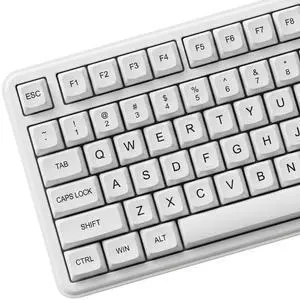 Thyrnovyn 120 Keys PBT Dye Sublimation Keycaps, White Minimalist Milk Style Keycap Set, XDA Profile Custom Keycaps for Mechanical Keyboard 60% 65% 75% 100% Cherry MX Switches Thyrnovyn 120 Keys PBT Dye Sublimation Keycaps, White Minimalist Milk Style Keycap Set, XDA Profile Custom Keycaps for Mechanical Keyboard 60% 65% 75% 100% Cherry MX Switches