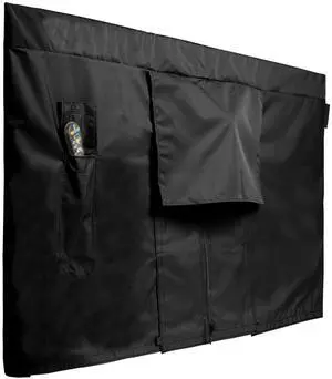 Covermates Outdoor Full TV Cover Water-Resistant All-Weather Protection for Mounted & Freestanding TVs, 12-Gauge Vinyl with Remote Pocket & Secure Touch Fastener Closure, 65-68 Inches, Black Covermates Outdoor Full TV Cover Water-Resistant All-Weather Protection for Mounted & Freestanding TVs, 12-Gauge Vinyl with Remote Pocket & Secure Touch Fastener Closure, 65-68 Inches, Black