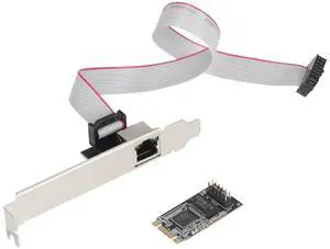 M.2 B+M Key Gigabit Ethernet Network Card, Intel I210 Chip 10/100/1000Mbps RJ45 LAN Adapter, 2242 Size Low-Profile NIC for Industrial PC, NUC, Mini PC, Embedded System, Support DPDK PXE VLAN M.2 B+M Key Gigabit Ethernet Network Card, Intel I210 Chip 10/100/1000Mbps RJ45 LAN Adapter, 2242 Size Low-Profile NIC for Industrial PC, NUC, Mini PC, Embedded System, Support DPDK PXE VLAN