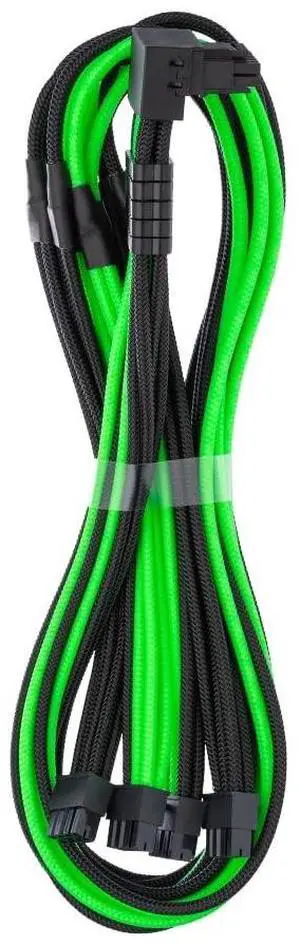 CableMod C-Series Pro ModMesh Sleeved 12V-2x6 12VHPWR 90 StealthSense PCIe Cable for Corsair Type 5 RMX Shift - Variant B (Black + Light Green, 90 16-pin to Quad 8-pin, 65cm) CableMod C-Series Pro ModMesh Sleeved 12V-2x6 12VHPWR 90 StealthSense PCIe Cable for Corsair Type 5 RMX Shift - Variant B (Black + Light Green, 90 16-pin to Quad 8-pin, 65cm)