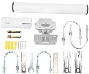 Satellite Antenna Pole Mount Kit, Alloy Steel, Adjustable Tilt Bracket, V2 Compatible Satellite Antenna Pole Mount Kit, Alloy Steel, Adjustable Tilt Bracket, V2 Compatible