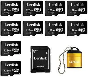 Factory Wholesale Micro SD Card 128MB (0.12GB) Pack of 10 in Bulk Low Capacity for MP3/Old Phones/Small Files Only -Not for Cameras/Dashcams/GB Devices Factory Wholesale Micro SD Card 128MB (0.12GB) Pack of 10 in Bulk Low Capacity for MP3/Old Phones/Small Files Only -Not for Cameras/Dashcams/GB Devices