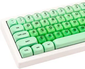 GEKUCAP PBT Keycaps MOA Profile Green Jelly Foundation Cute Keycaps 136 Keys Semi-Translucent Keycap Set for Cherry Gateron MX Magnetic Switches Mechanical Keyboard GEKUCAP PBT Keycaps MOA Profile Green Jelly Foundation Cute Keycaps 136 Keys Semi-Translucent Keycap Set for Cherry Gateron MX Magnetic Switches Mechanical Keyboard