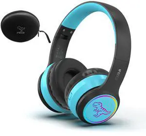 IFECCO Wireless Kids Boys Headphones with Microphone,Cute Light Up Dinosaur Children Boys Bluetooth Headphones with Case for School Travel Gifts IFECCO Wireless Kids Boys Headphones with Microphone,Cute Light Up Dinosaur Children Boys Bluetooth Headphones with Case for School Travel Gifts