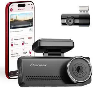 Pioneer VREC-Z820DC Dual Dash Cam Front and Rear Car Camera - Premium 4K Camera, AI-ISP Starvis Night Vision, 139 Degree Wide Lens, ADAS Safety Alerts, Built in GPS, Impact Detection, 24/7 Coverage Pioneer VREC-Z820DC Dual Dash Cam Front and Rear Car Camera - Premium 4K Camera, AI-ISP Starvis Night Vision, 139 Degree Wide Lens, ADAS Safety Alerts, Built in GPS, Impact Detection, 24/7 Coverage