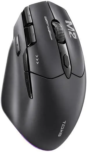 TMKB M2 Wireless Gaming Mouse, 24K DPI, Tri-Mode 2.4G/BT/USB-C, 9 Buttons TMKB M2 Wireless Gaming Mouse, 24K DPI, Tri-Mode 2.4G/BT/USB-C, 9 Buttons