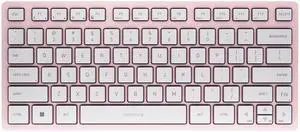 CHERRY KW 7100 MINI BT, Compact Wireless Multi Device Keyboard with 3 Bluetooth Channels, Slim Design, SX Scissor Switches, incl. Carrying Case, Cherry Blossom CHERRY KW 7100 MINI BT, Compact Wireless Multi Device Keyboard with 3 Bluetooth Channels, Slim Design, SX Scissor Switches, incl. Carrying Case, Cherry Blossom