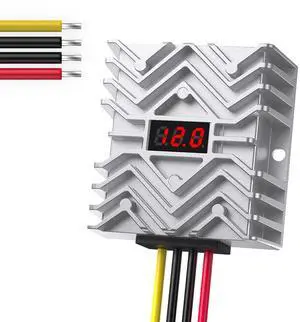 24V to 12V Step Down Converter with LED Voltage Display & MCU, 30A DC-DC Buck Converter IP67 Waterproof for Golf Cart,Car, Truck, Boat, Solar, 360W 24V to 12V Step Down Converter with LED Voltage Display & MCU, 30A DC-DC Buck Converter IP67 Waterproof for Golf Cart,Car, Truck, Boat, Solar, 360W