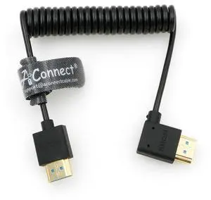 AConnect 8K Coiled Soft HDMI Cable, 8K@60Hz 4K@120Hz 48Gbps HDMI 2.1 Cable, Ultra High-Speed Braided Coiled Cable for Atomos Ninja V^^Portkeys BM5 Monitor (Straight to Left Angle) AConnect 8K Coiled Soft HDMI Cable, 8K@60Hz 4K@120Hz 48Gbps HDMI 2.1 Cable, Ultra High-Speed Braided Coiled Cable for Atomos Ninja V^^Portkeys BM5 Monitor (Straight to Left Angle)