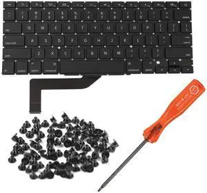 HAWSON US A1398 Keyboard Replacement for MacBook Pro Retina 15" A1398 Mid 2012- Mid 2015 US Layout with Keyboard Screws and Screwdriver HAWSON US A1398 Keyboard Replacement for MacBook Pro Retina 15" A1398 Mid 2012- Mid 2015 US Layout with Keyboard Screws and Screwdriver