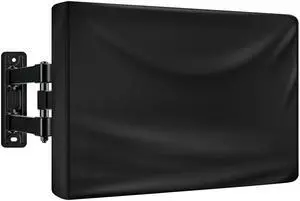 HUFUOUT Outdoor TV Cover 65-69 Inch, TV Display Protector, Waterproof and Weatherproof Outside Flat Screen Cover (65''W x 40''H), 600D Fabric, Black (65''-69") HUFUOUT Outdoor TV Cover 65-69 Inch, TV Display Protector, Waterproof and Weatherproof Outside Flat Screen Cover (65''W x 40''H), 600D Fabric, Black (65''-69")