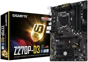 GIGABYTE GA-Z270P-D3 LGA1151 Intel Z270 2-Way Crossfire ATX DDR4 Motherboard GIGABYTE GA-Z270P-D3 LGA1151 Intel Z270 2-Way Crossfire ATX DDR4 Motherboard