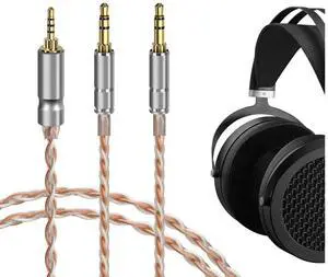 GEEKRIA 2.5mm Balanced Cable Compatible with HIFIMAN Edition XS, SUNDARA, HE4XX, 400i, HE1000V2, Denon AH-D600, AH-D7200, 5N OCC Braided Silver Plated Audio Cord (2.5mm to Dual 3.5mm/4.9ft) GEEKRIA 2.5mm Balanced Cable Compatible with HIFIMAN Edition XS, SUNDARA, HE4XX, 400i, HE1000V2, Denon AH-D600, AH-D7200, 5N OCC Braided Silver Plated Audio Cord (2.5mm to Dual 3.5mm/4.9ft)