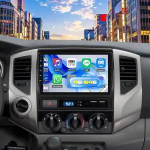 4G+64G Android Car Stereo for Toyota Tacoma 2005-2015 with Wireless Carplay Android Auto 9 Inch Touch Screen Head Unit Replacement Backup Camera WiFi GPS RDS Bluetooth 4G+64G Android Car Stereo for Toyota Tacoma 2005-2015 with Wireless Carplay Android Auto 9 Inch Touch Screen Head Unit Replacement Backup Camera WiFi GPS RDS Bluetooth