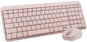 Logitech MK250 Bluetooth Wireless Mouse and Keyboard Combo: Fast & Easy Connectivity, Compact Wireless Keyboard, Ambidextrous Mouse, Durable Build - Windows/MacOS - Rose Logitech MK250 Bluetooth Wireless Mouse and Keyboard Combo: Fast & Easy Connectivity, Compact Wireless Keyboard, Ambidextrous Mouse, Durable Build - Windows/MacOS - Rose