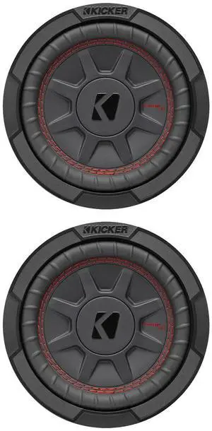 KICKER 6.75" 300 Watt Peak Power 2-Ohm DVC Car Audio Subwoofer (Pair) KICKER 6.75" 300 Watt Peak Power 2-Ohm DVC Car Audio Subwoofer (Pair)